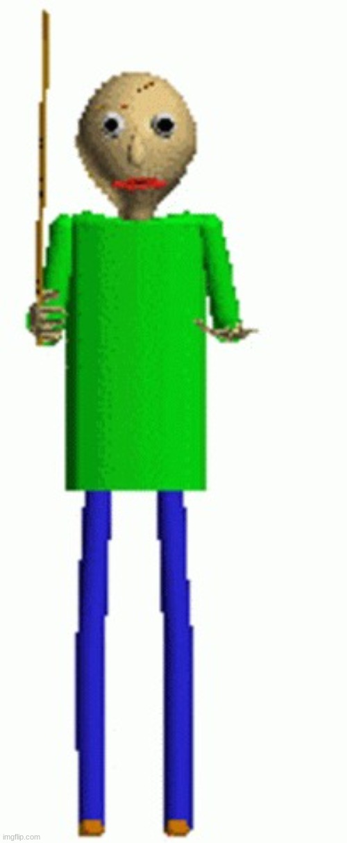 Baldi angry with his ruler | image tagged in baldi angry with his ruler | made w/ Imgflip meme maker