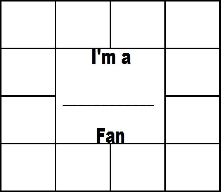 High Quality Im a Fan Blank Meme Template