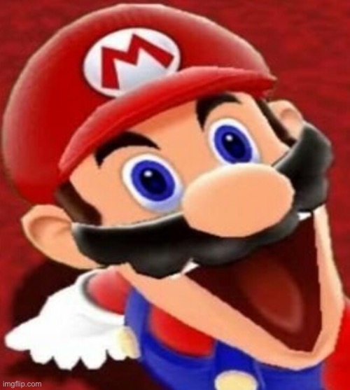 Mario suprised | image tagged in mario suprised | made w/ Imgflip meme maker