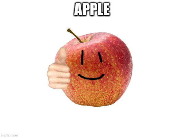 APPLE | image tagged in e | made w/ Imgflip meme maker