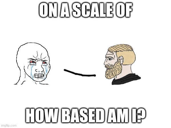 ON A SCALE OF; HOW BASED AM I? | made w/ Imgflip meme maker