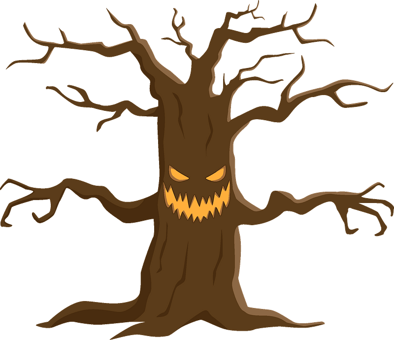 Spooky tree Blank Meme Template