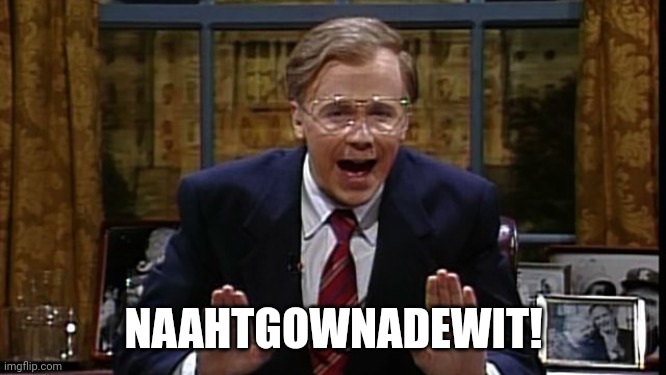 George Bush Sr | NAAHTGOWNADEWIT! | image tagged in george bush sr | made w/ Imgflip meme maker