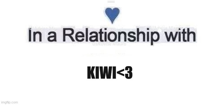 <3 | KIWI<3 | image tagged in in a relationship,relationships,love | made w/ Imgflip meme maker