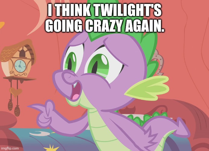I THINK TWILIGHT'S GOING CRAZY AGAIN. | made w/ Imgflip meme maker