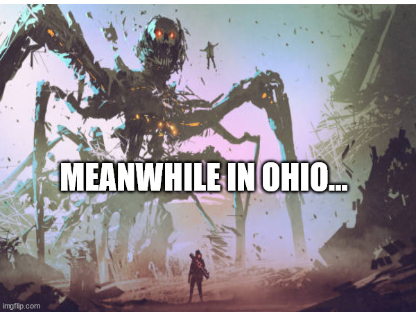 im so happy i live in florida and not ohio | MEANWHILE IN OHIO... | image tagged in memes | made w/ Imgflip meme maker