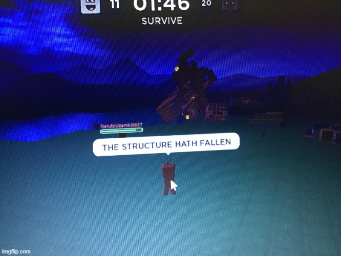 THE STRUCTURE HATH FALLEN | image tagged in the structure hath fallen | made w/ Imgflip meme maker