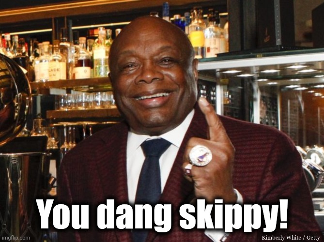 Willie Brown | You dang skippy! | image tagged in willie brown | made w/ Imgflip meme maker