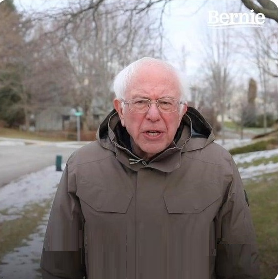 Bernie Once Again Asking Blank Meme Template