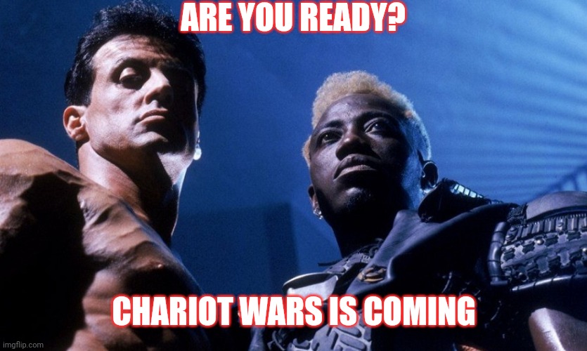 Are you ready for Chariot wars PDX | ARE YOU READY? CHARIOT WARS IS COMING | image tagged in bicycle | made w/ Imgflip meme maker