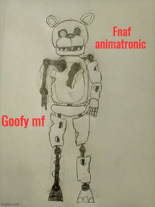 Fnaf animatronic; Goofy mf | made w/ Imgflip meme maker