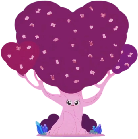 High Quality Pink Treasure Tree (Loving) Blank Meme Template