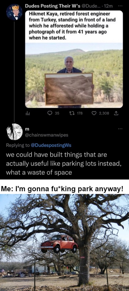 !! | Me: I'm gonna fu*king park anyway! | image tagged in funny,tweets | made w/ Imgflip meme maker