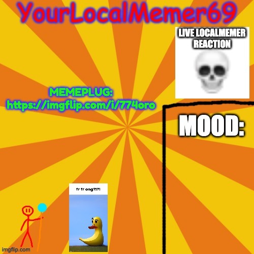 upvote it we need to spread the word! | MEMEPLUG: https://imgflip.com/i/774oro | image tagged in yourlocalmemer69 announcement template 1 0 | made w/ Imgflip meme maker