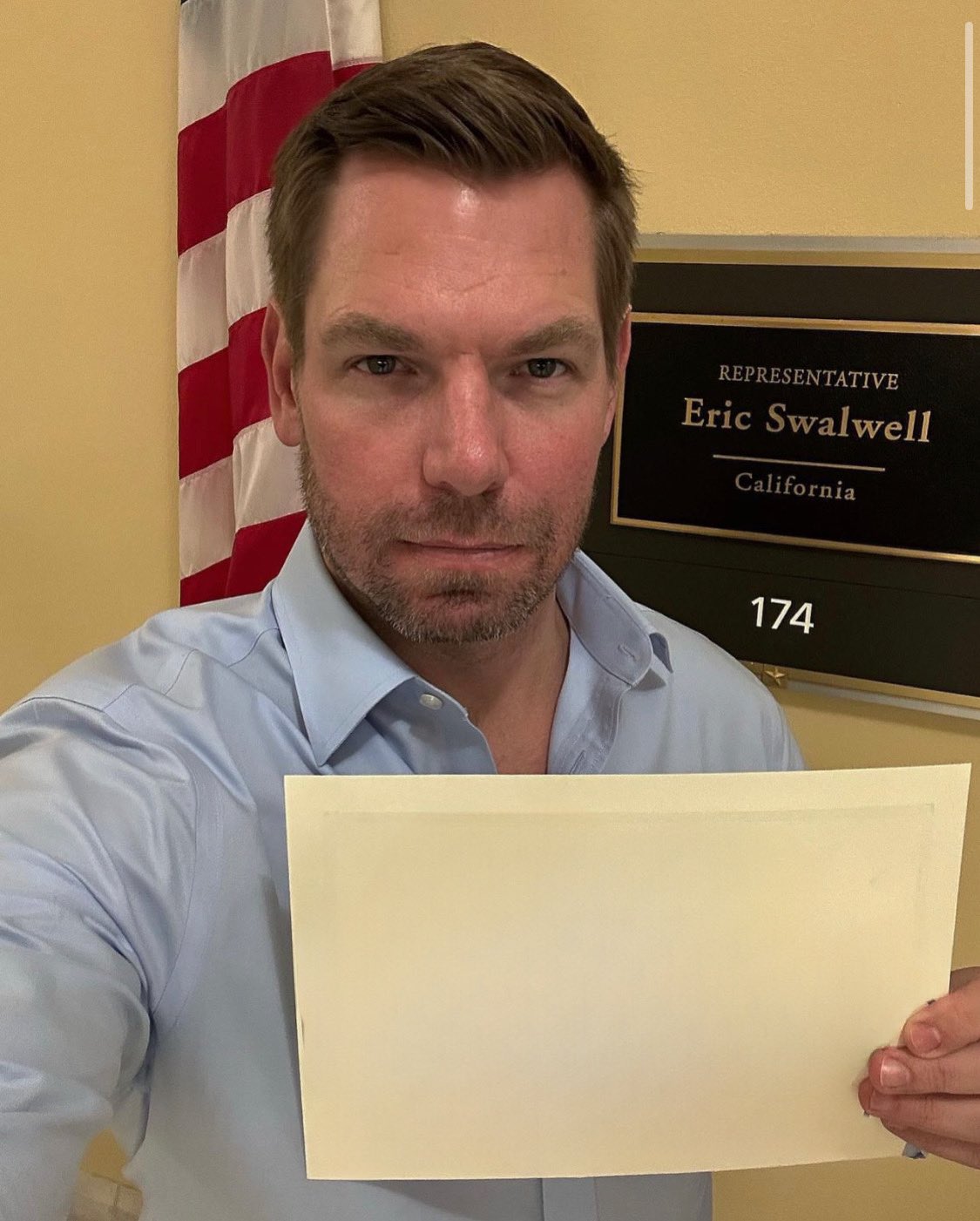 Swalwell Long Tine Blank Meme Template