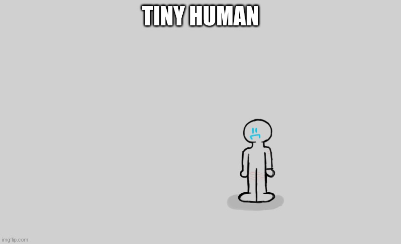 TINY HUMAN | made w/ Imgflip meme maker