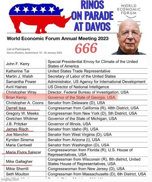 RINOs in Davos | image tagged in nwo | made w/ Imgflip meme maker