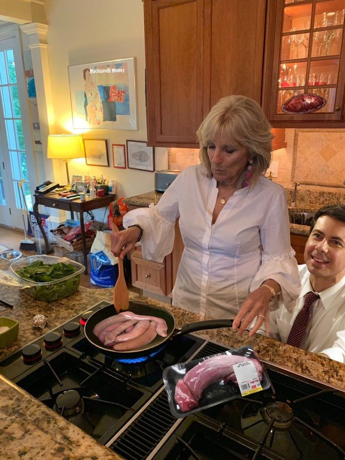 Jill Biden cooking Blank Meme Template