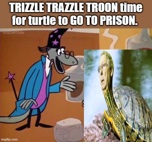 TIMES up Turtle | TRIZZLE TRAZZLE TROON time for turtle to GO TO PRISON. | made w/ Imgflip meme maker