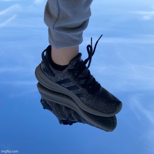 Weekly picture entry: The “reflection” of a shoe ? | image tagged in weekly picture entry,almost no edits,no photoshop | made w/ Imgflip meme maker