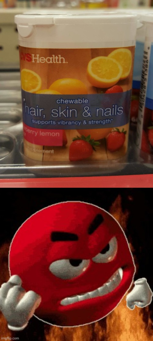 Chewable hair, skin, and nails | image tagged in angry emoji,design fails,you had one job,memes,meme,chewable | made w/ Imgflip meme maker