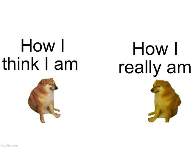 ㅤ | How I think I am; How I really am | made w/ Imgflip meme maker