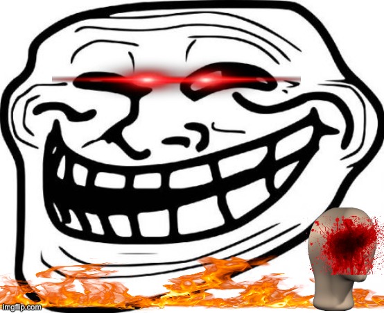 get away form trollface | image tagged in memes,troll face | made w/ Imgflip meme maker