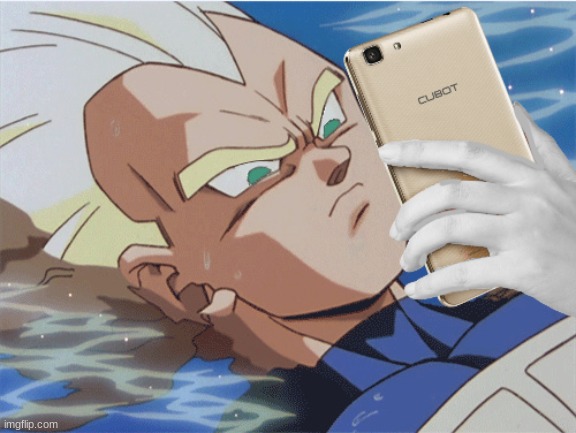 Vegeta looking at P H O N E | image tagged in vegeta looking at p h o n e | made w/ Imgflip meme maker