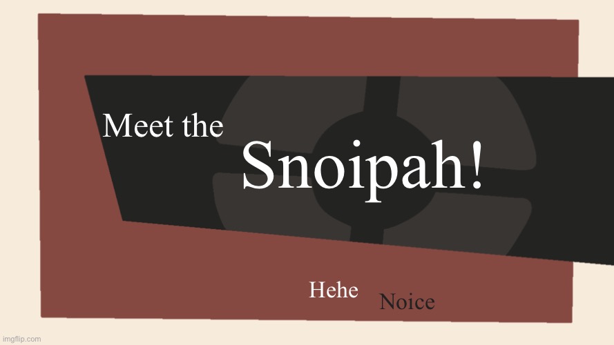 Meet the <Blank> | Meet the Snoipah! Hehe Noice | image tagged in meet the blank | made w/ Imgflip meme maker