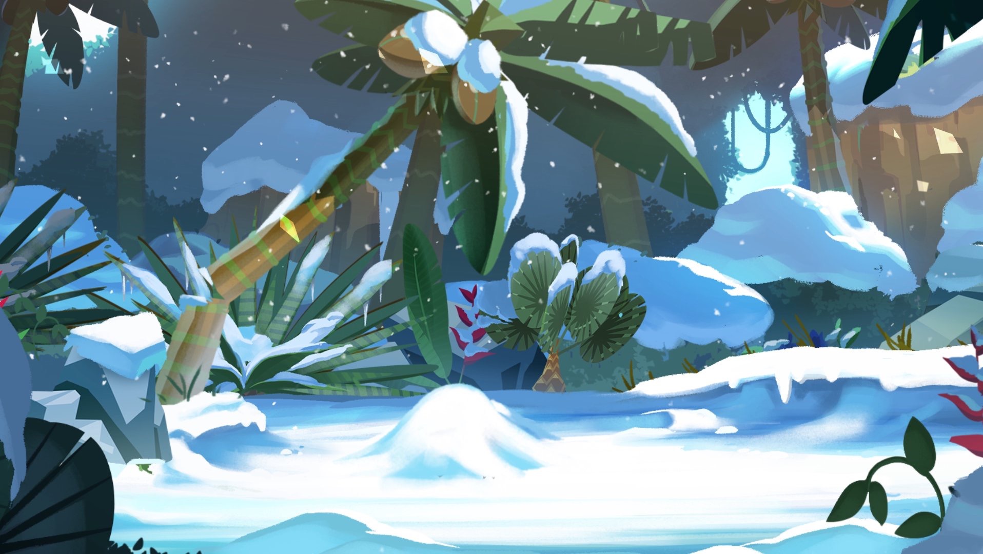 Sonic Mania Adventures Background Snow Blank Meme Template