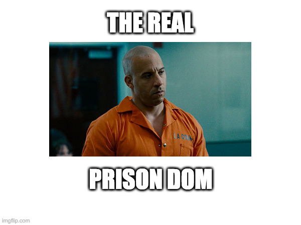 Prison Dom | THE REAL; PRISON DOM | image tagged in wwe,wrestling | made w/ Imgflip meme maker