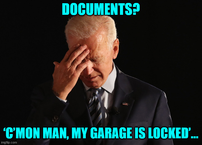 Joe Biden keeps classified documents in his garage with his Corvette -  Imgflip