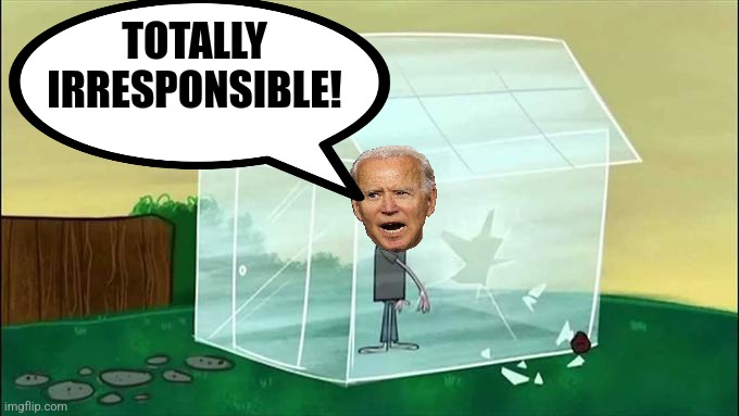 Biden's garage | TOTALLY IRRESPONSIBLE! | image tagged in biden,classified documents,hypocrisy,liar | made w/ Imgflip meme maker