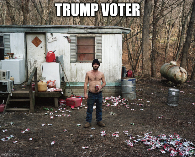 trump votrr | TRUMP VOTER | image tagged in trailer trash,trump votrr | made w/ Imgflip meme maker