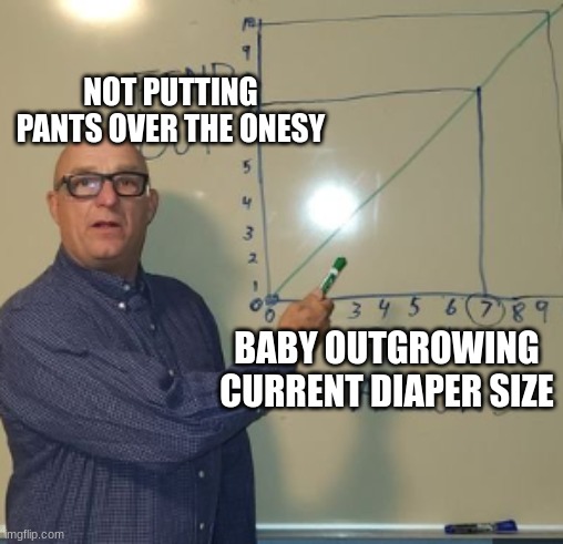 Take notes, future parents | NOT PUTTING PANTS OVER THE ONESY; BABY OUTGROWING CURRENT DIAPER SIZE | image tagged in parenting,babies,life advice,kids,coaching,the more you know | made w/ Imgflip meme maker