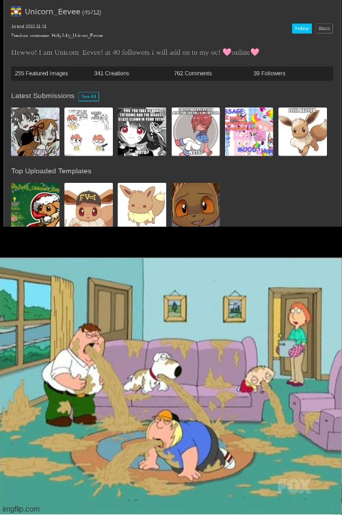 Family Guy Puke | image tagged in family guy puke | made w/ Imgflip meme maker