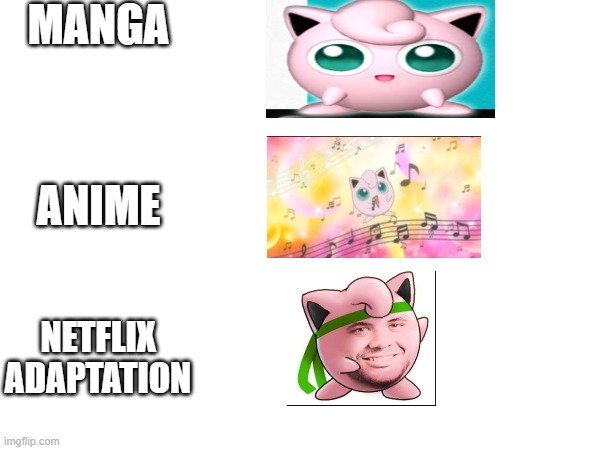 Yep uh huh | MANGA; ANIME; NETFLIX ADAPTATION | made w/ Imgflip meme maker