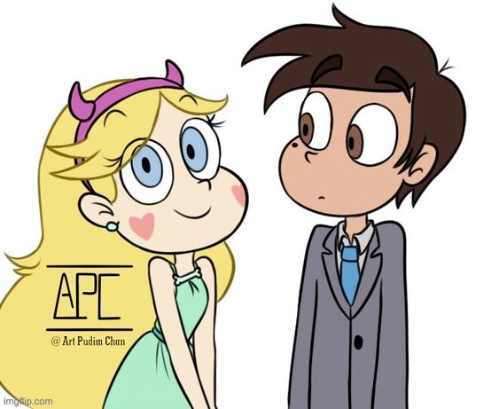 image tagged in starco,svtfoe,fanart,memes,star vs the forces of evil,cute | made w/ Imgflip meme maker