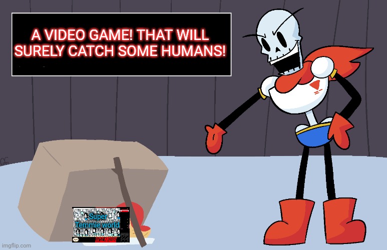 A VIDEO GAME! THAT WILL SURELY CATCH SOME HUMANS! Super Temmie world | made w/ Imgflip meme maker