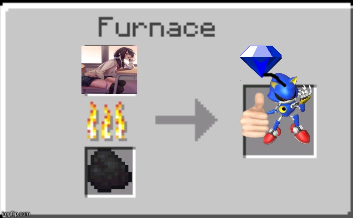 Minecraft furnace | made w/ Imgflip meme maker