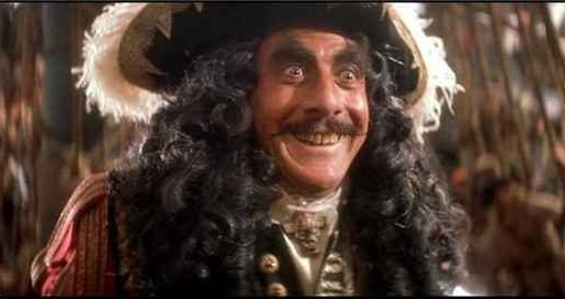 High Quality CAPTAIN HOOK EXCITED Blank Meme Template