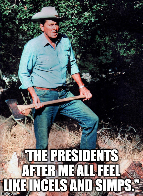 'THE PRESIDENTS AFTER ME ALL FEEL LIKE INCELS AND SIMPS." | made w/ Imgflip meme maker