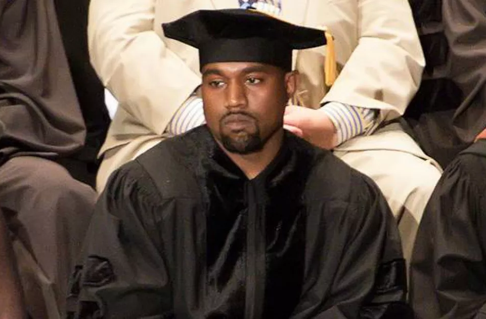 Kanye graduated Blank Meme Template