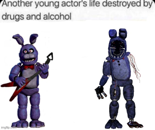 should i make a series?? | image tagged in another young actor's life destroyed by drugs and alcohol,bonnie,fnaf | made w/ Imgflip meme maker