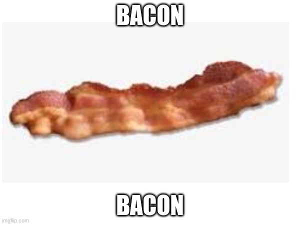 BACON | BACON; BACON | image tagged in bacon | made w/ Imgflip meme maker