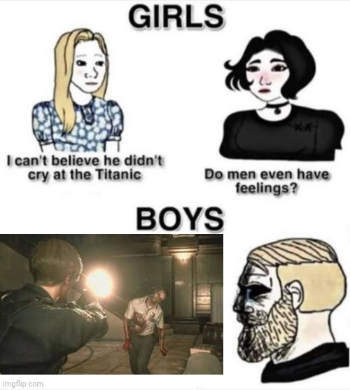 Poor Marvin | image tagged in do men even have feelings,resident evil,zombie,zombies,gaming | made w/ Imgflip meme maker