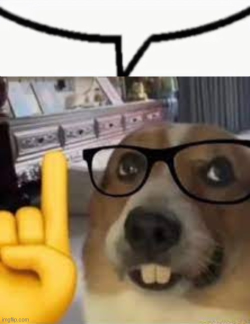 image tagged in speech bubble,nerd dog | made w/ Imgflip meme maker