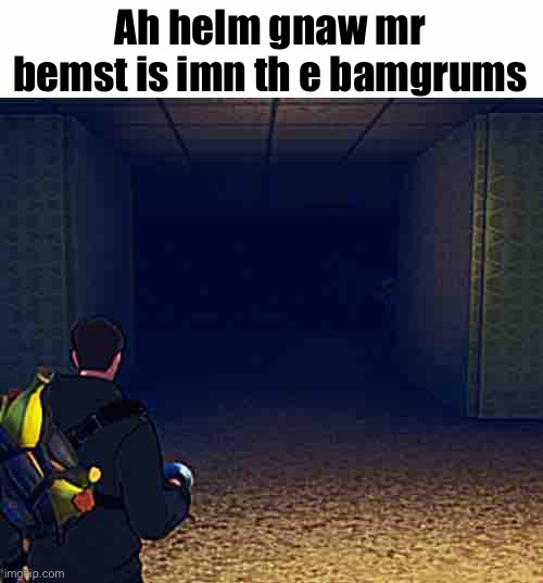 Balls | Ah helm gnaw mr bemst is imn th e bamgrums | image tagged in fortnite bad lol,satire,memes,balls | made w/ Imgflip meme maker