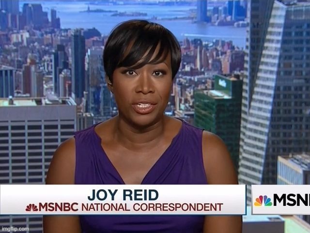 MSNBC Joy Reid | image tagged in msnbc joy reid | made w/ Imgflip meme maker