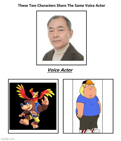 Unsho Ishizuka | image tagged in same voice actor,NintendoMemes | made w/ Imgflip meme maker